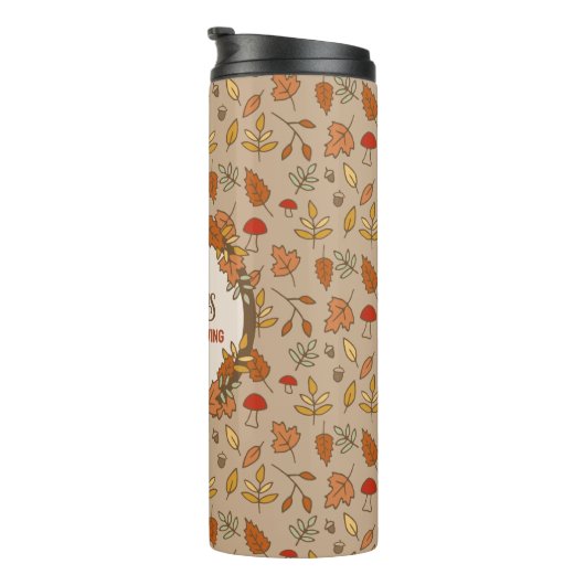 Name Erntedank Herbstlaub Thermosbecher (Nach rechts gedreht)