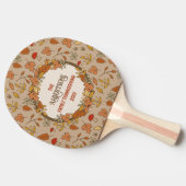 Name Erntedank Herbstlaub Tischtennis Schläger (Seitenansicht)