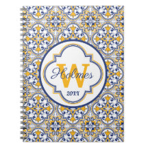 💙 💛 Name + erste Azulejos-Notebook