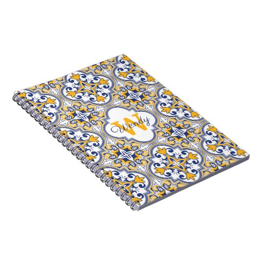 💙 💛 Name + erste Azulejos Notizblock (Rechte Seite)