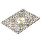 💙 💛 Name + erste Azulejos Notizblock (Linke Seite)