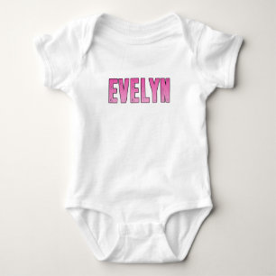 Name Evelyn Baby Strampler