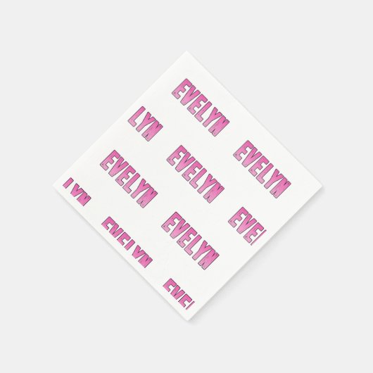 Name Evelyn Serviette (Ecke)