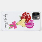 Name Fall. personalisierte Blume Case-Mate iPhone Hülle (Rückseite (Horizontal))
