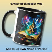 Name, Fantasy Castle Book Novel Reading Sanctuary Tasse