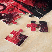 Name, Fantasy-Feuerdrache mit Totenköpfen Puzzle (Seite)