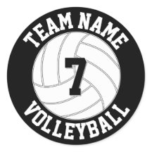 Name, Farbe und Spielernummer des Volleyballteams