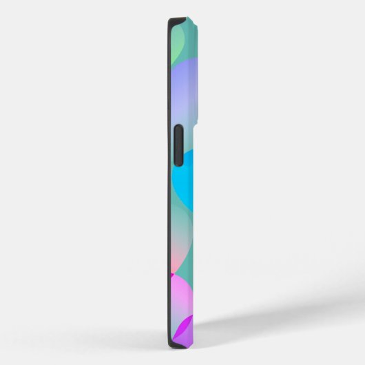 Name Farbenfrohe Gliding Hearts, Aquamarin Case-Mate iPhone Hülle (Rückseite / Rechts)