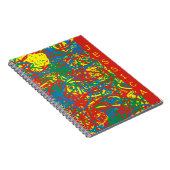 Name Farbenfrohe heiße Schlägerblase mehrfarbige S Notizblock (Rechte Seite)