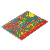 Name Farbenfrohe heiße Schlägerblase mehrfarbige S Notizblock (Linke Seite)