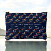 Name Farbflugzeuge Muster Reisen Zubehörtasche