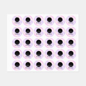 Name Fashion Shop Benutzerdefiniertes Logo Lila Etiketten (Blatt)