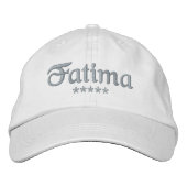 Name Fatima Bestickte Baseballkappe (Vorderseite)