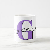 Name, Februar Amethyst | Frohe Weihnachten Kaffeetasse (Mittel)