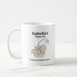 Name Feenkatze für die Kunst Ihres Kindes Kaffeetasse