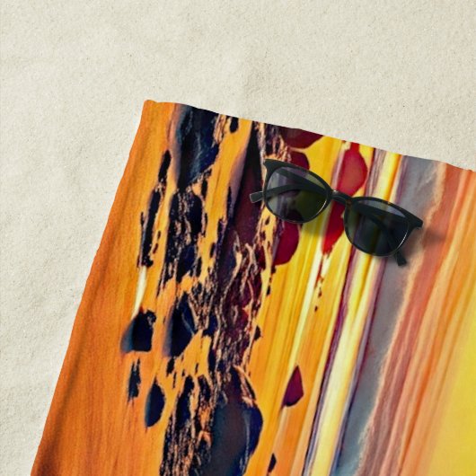 Name, Feueratemdrache am Strand hinzufügen, Strandtuch (Beispiel)