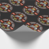 NAME Firefighter-Helm-Maske anpassen Feuer retten Geschenkpapier (Ecke)