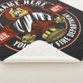 NAME Firefighter-Helm-Maske anpassen Feuer retten Sherpadecke (3/4)