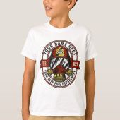 NAME Firefighter-Helm-Maske anpassen Feuer retten T-Shirt (Vorderseite)