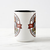 NAME Firefighter-Helm-Maske anpassen Feuer retten Zweifarbige Tasse (Mittel)