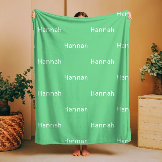 Name Fleece Blanket Baby Gender Neutral Kinderzimm