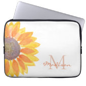 Name Floral Laptopschutzhülle (Vorderseite)