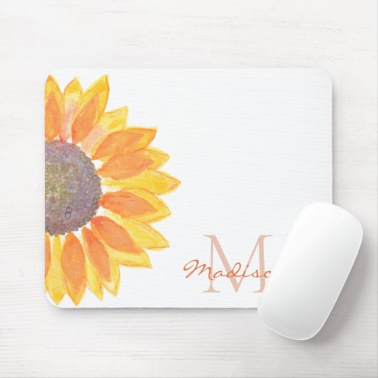 Name Floral Mousepad (Mit Mouse)