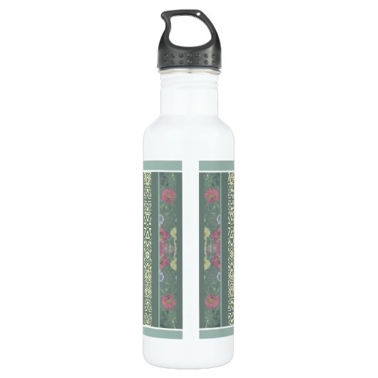 Name Floral Water Flasche Edelstahlflasche (Rückseite)