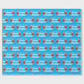 Name Florida Manatee Weihnachten Geschenkpapier (Flach)