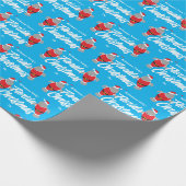 Name Florida Manatee Weihnachten Geschenkpapier (Ecke)
