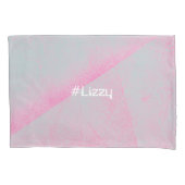 #Name Foam Roller Brush Stroke Pink Artistic Kissenbezug (Vorderseite)