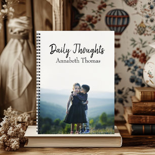 Name & Foto Beilage "Daily Thoughts" Journal/ Notizblock