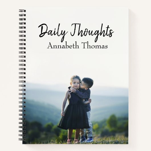 Name & Foto Beilage "Daily Thoughts" Journal/ Notizblock (Vorderseite)