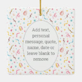 Name Foto | Foto bewahre mein 1. Osterfest Keramikornament (Rückseite)