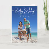 Name Foto Geburtstag Karte (Vorderseite)