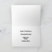 Name Foto Image Child's Steam Train Boy's Karte (Innenseite)