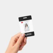 Name, Foto, Info, Logo, Strichcode Ausweis (Handheld)