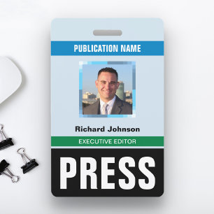 Name Foto Journalist Reporter Presseausweis ID Kar Ausweis