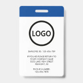 Name Foto Logo QR Code Personalausweis-Karte für F Ausweis (Rückseite)