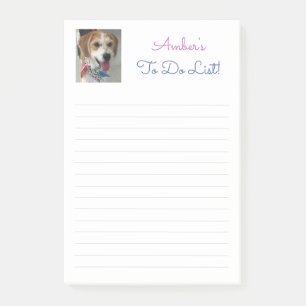 Name, Foto & Nachricht anpassen, liniert, Vs 2 Post-it Klebezettel