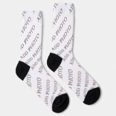 Name, Foto oder Kunstwerk hinzufügen anpassen Socken (Rechts)