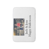Name Foto Text Halloween Junge Badematte (Vorderseite Vertikal)
