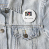 Name Foto Text Halloween Junge Button (Beispiel)