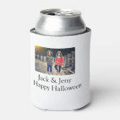 Name Foto Text Halloween Junge Dosenkühler (Kanne Vorderseite)