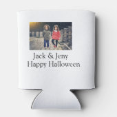 Name Foto Text Halloween Junge Dosenkühler (Rückseite)
