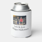 Name Foto Text Halloween Junge Dosenkühler (Kanne Rückseite)