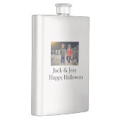 Name Foto Text Halloween Junge Flachmann (Rechts)