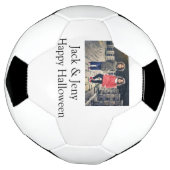 Name Foto Text Halloween Junge Fußball (Gedreht)