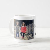 Name Foto Text Halloween Junge Kaffeetasse (Vorderseite Links)