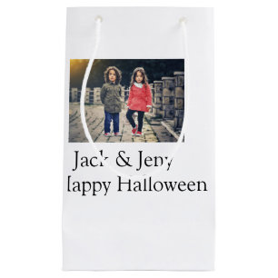 Name Foto Text Halloween Junge Kleine Geschenktüte